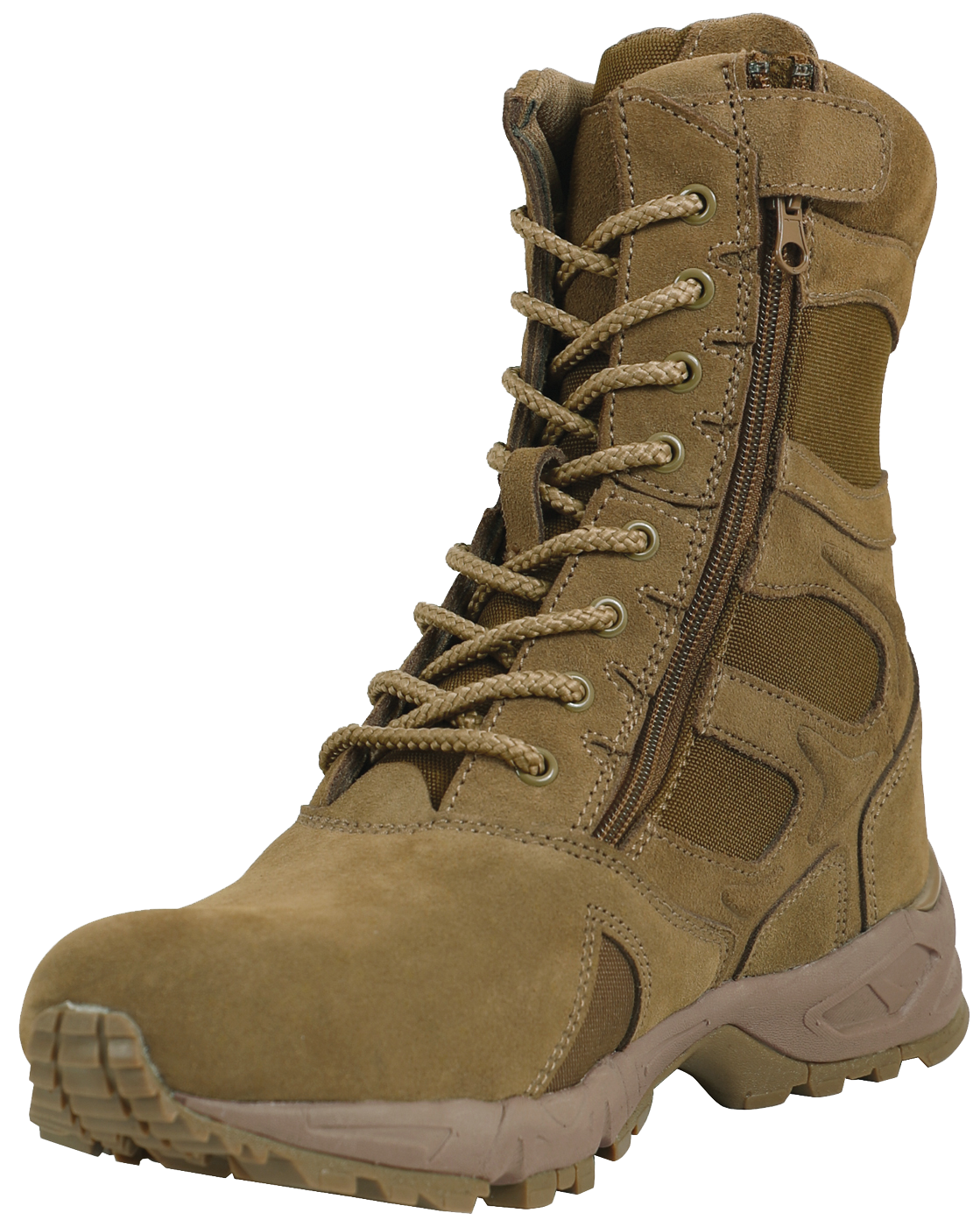 Forced Entry Deployment Boots With Side Zipper - 8 Inch